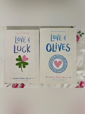 2 Books by Jenna Evans Welch - Love & Luck - Love & Olives